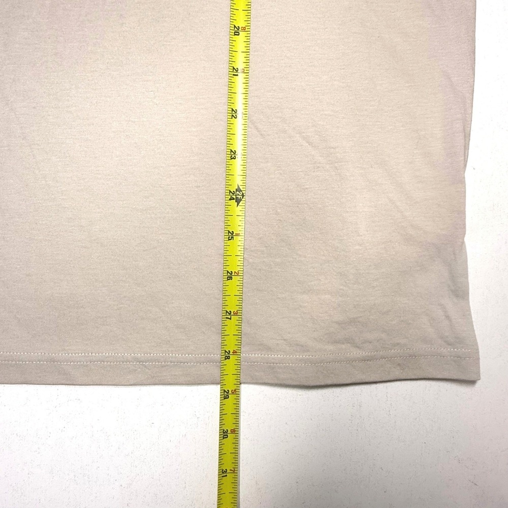 Everlane Uniform Organic Cotton Crew Neck T-Shirt Mens XL Beige Tan Short Sleeve - Picture 7 of 9